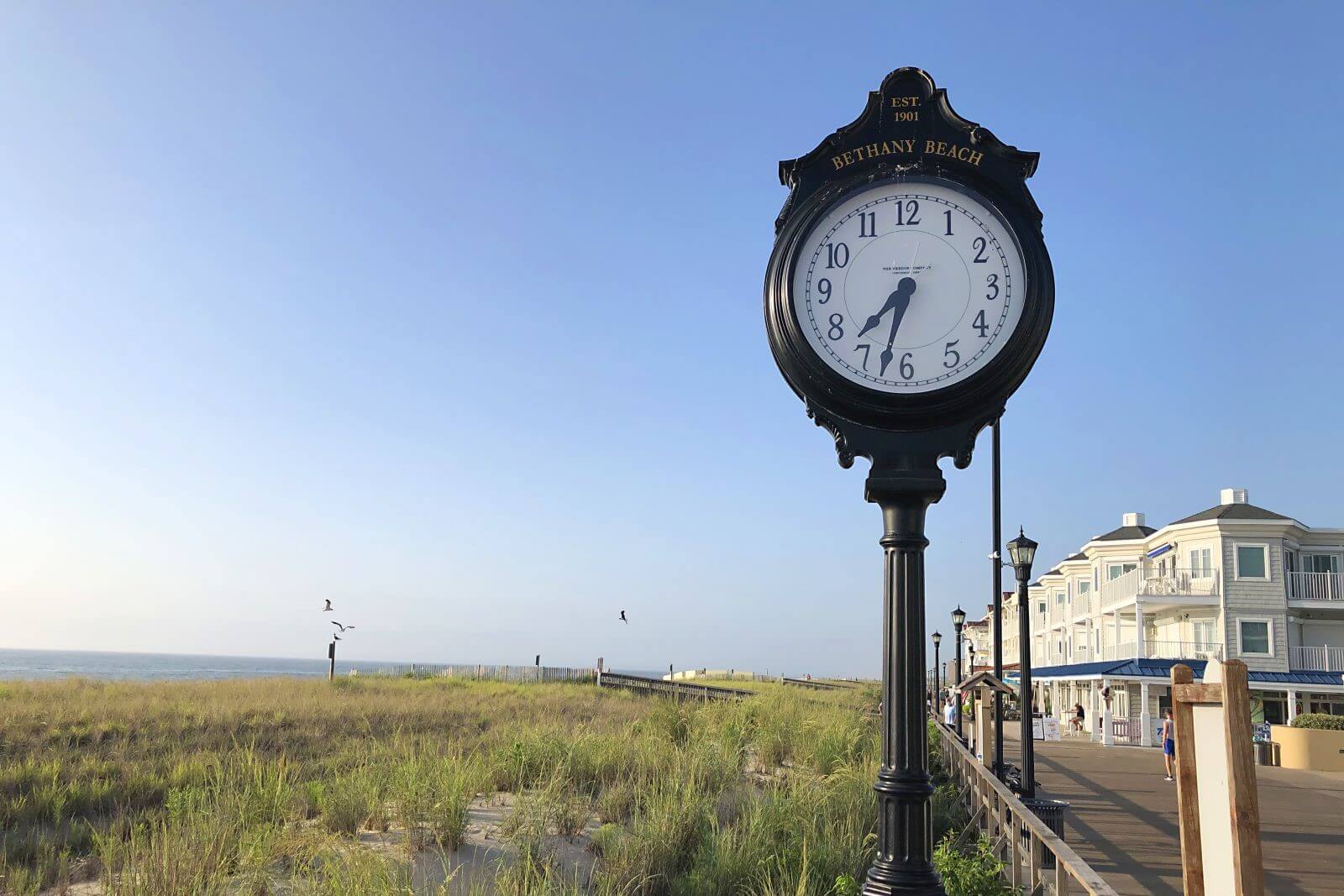 Bethany Beach De Clock On The Boardwalk
